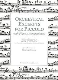 Orchestral Excerpts for Piccolo