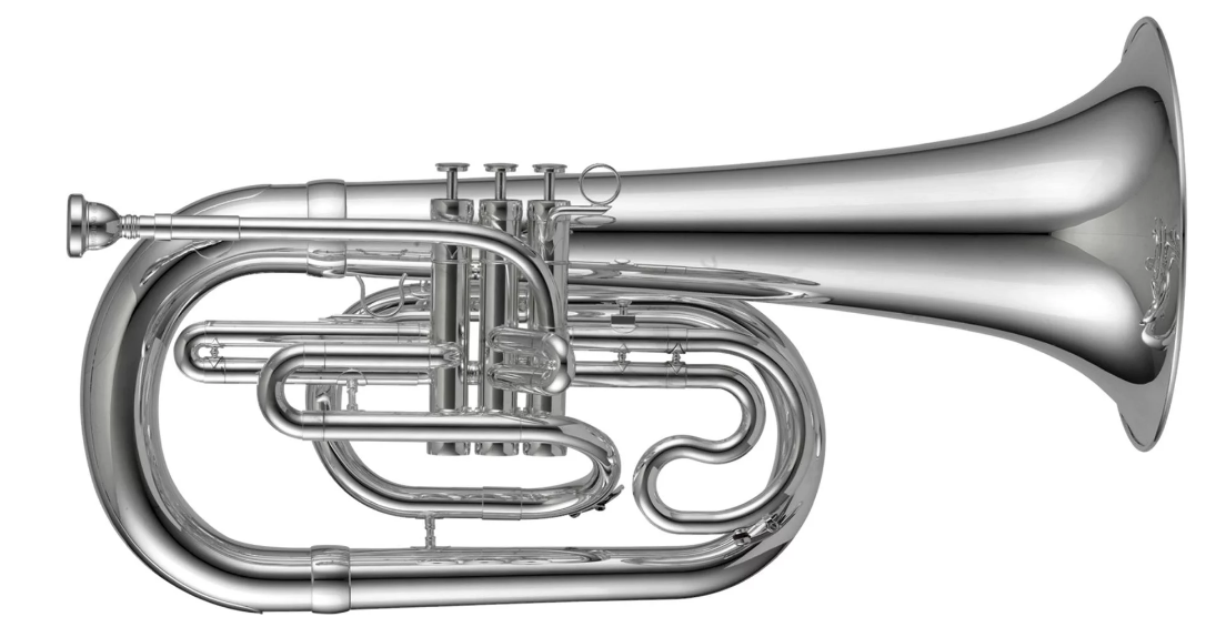 Adams ME1S Marching Euphonium - Silver-plated